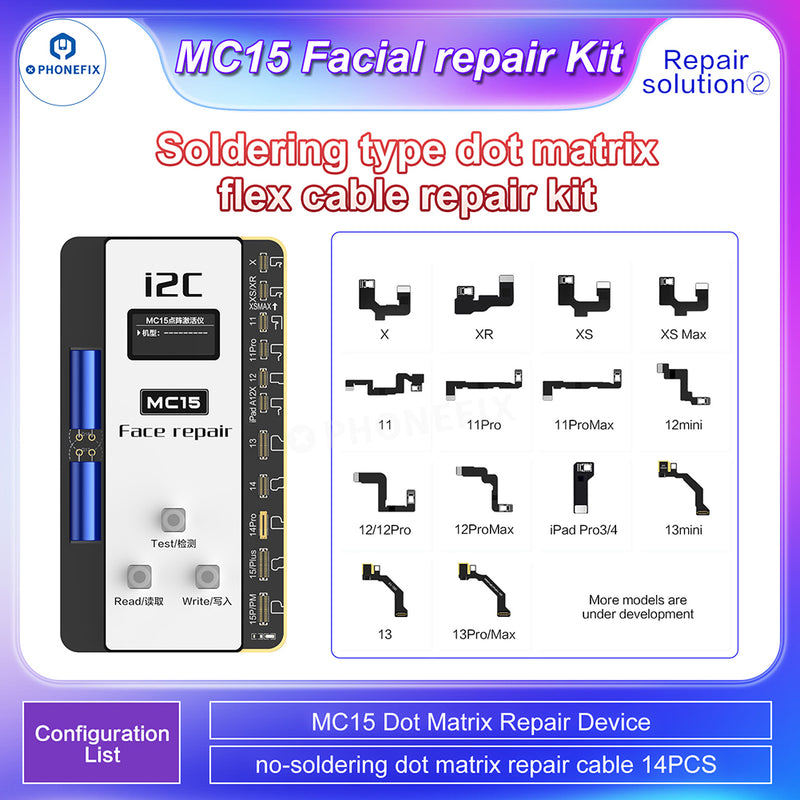 i2C MC15 Dot Matrix Repair Instrument for iPhone X-15PM Face ID