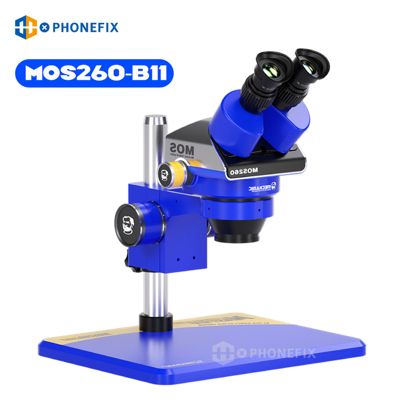 MECHANIC MOS300 6-45X Stereo Trinocular Binocular Microscope