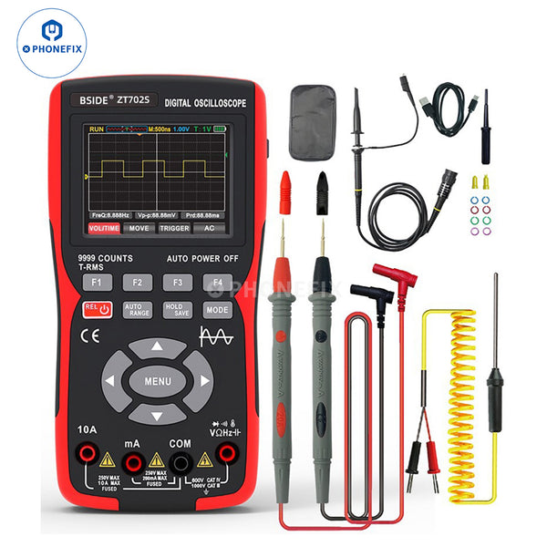 BSIDE Digital Color Screen High-precision Oscilloscope Multimeter