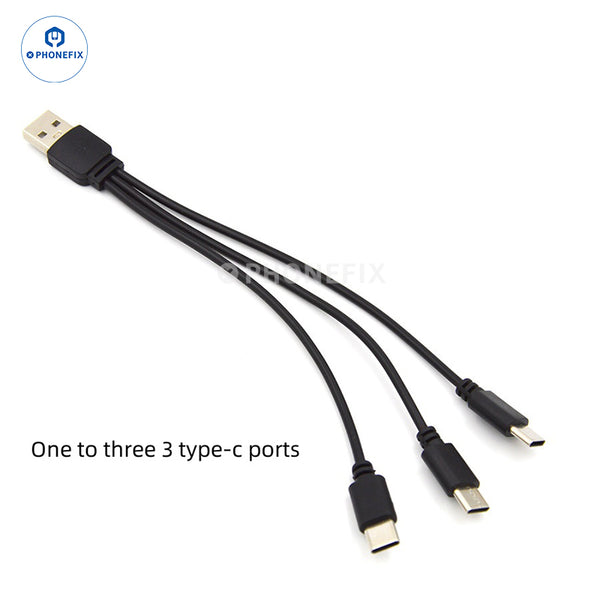 Multi-function 3-in-1 Type-C Interface Charging Data Cable