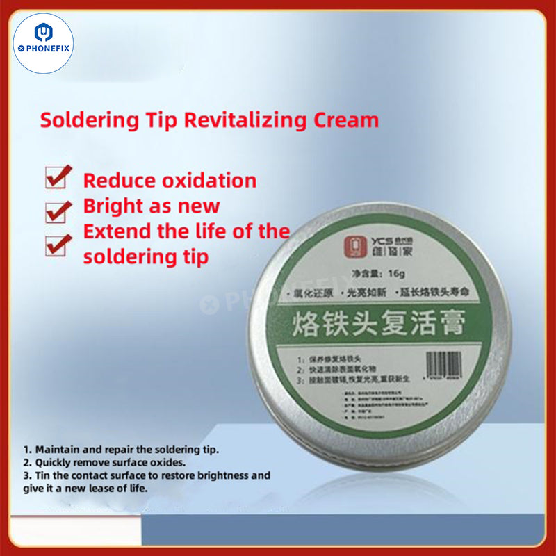 YCS Refresher Soldering Iron Tip Oxidation Cleaning Repair Cream