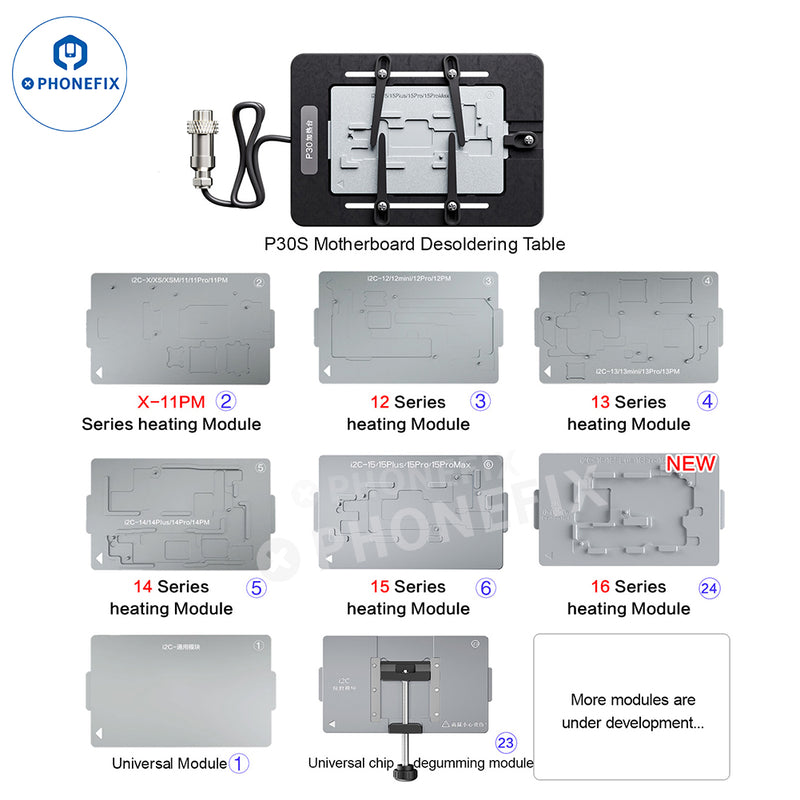 i2C P30S PCB Heating Desoldering Platform for iPhone X-16 Pro Max