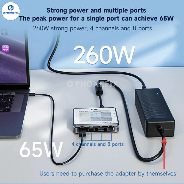 AiXun PF26 Smart Fast Charger Multi-channel 8 Ports Charging Station