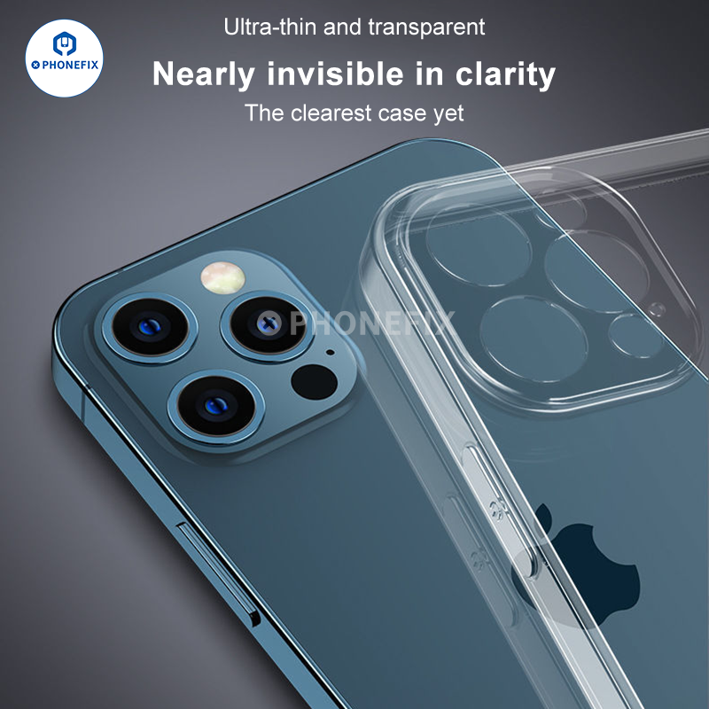 Soft TPU Full-Cover Silicone Cases For iPhone 12-16 Pro Max