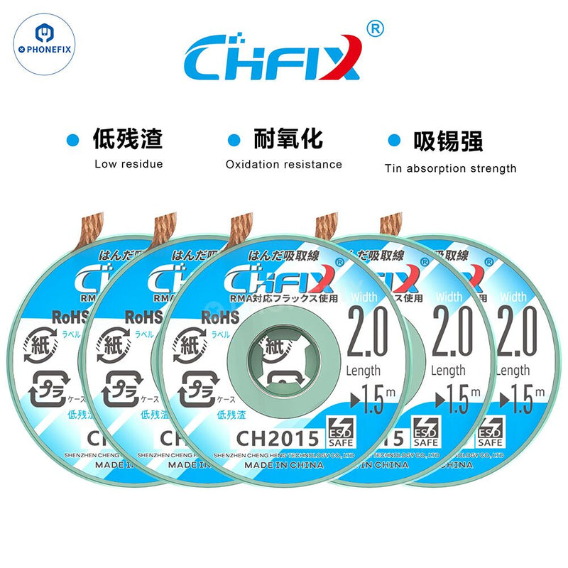 CHFIX CH2015 Desoldering Wicks Original ESD Safe PCB Solder Wire