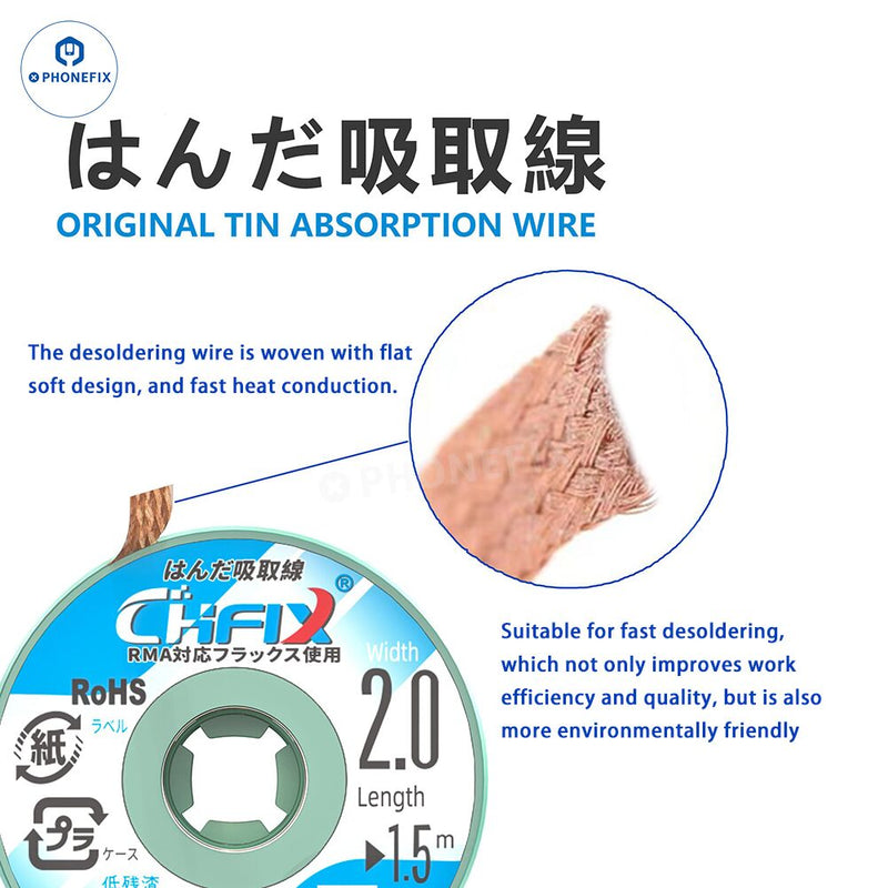 CHFIX CH2015 Desoldering Wicks Original ESD Safe PCB Solder Wire