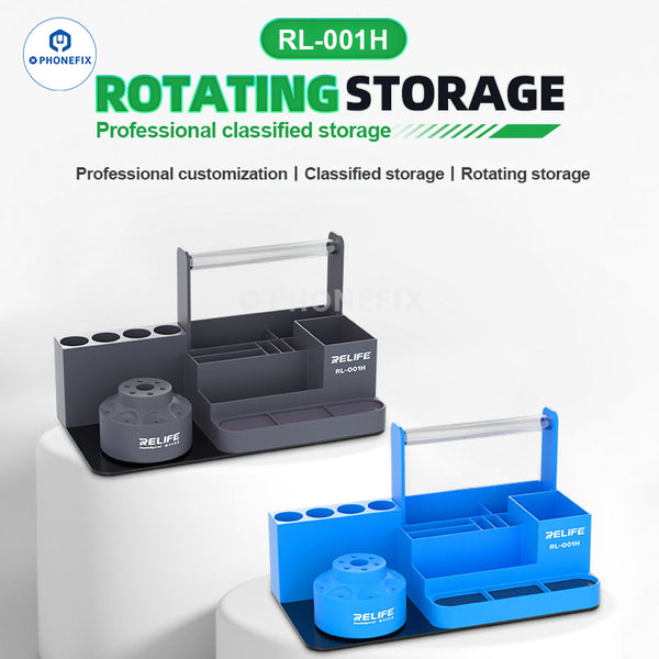 RL-001H Rotatable Storage Box Tools Accessories Placement Rack