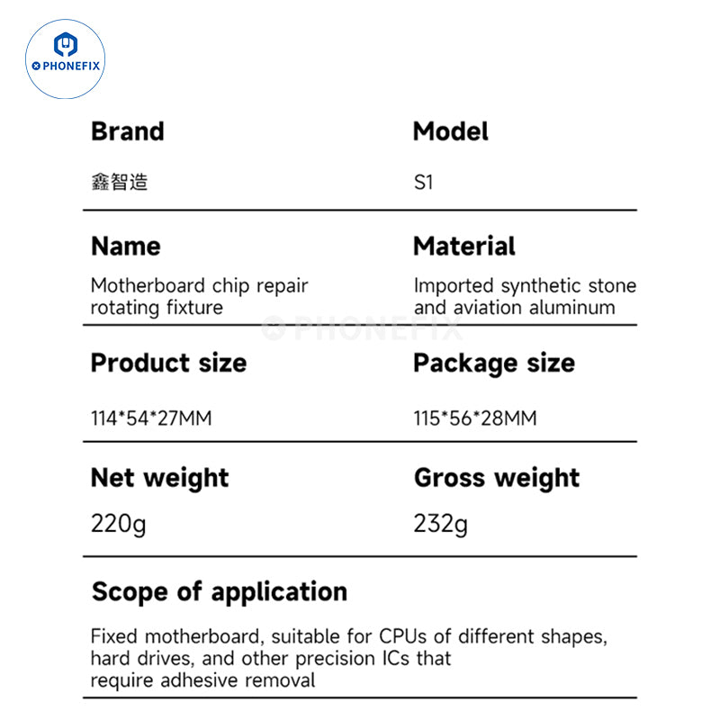 XZZ S1 Mini S2 S3 Chip Motherboard Repair Fixture PCB Holder