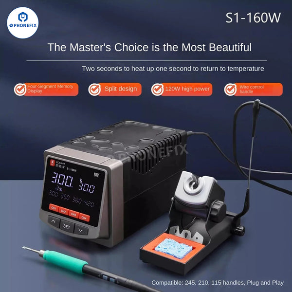 YCS S1-160W Soldering Station Compatible T210 T115 T245 Handle