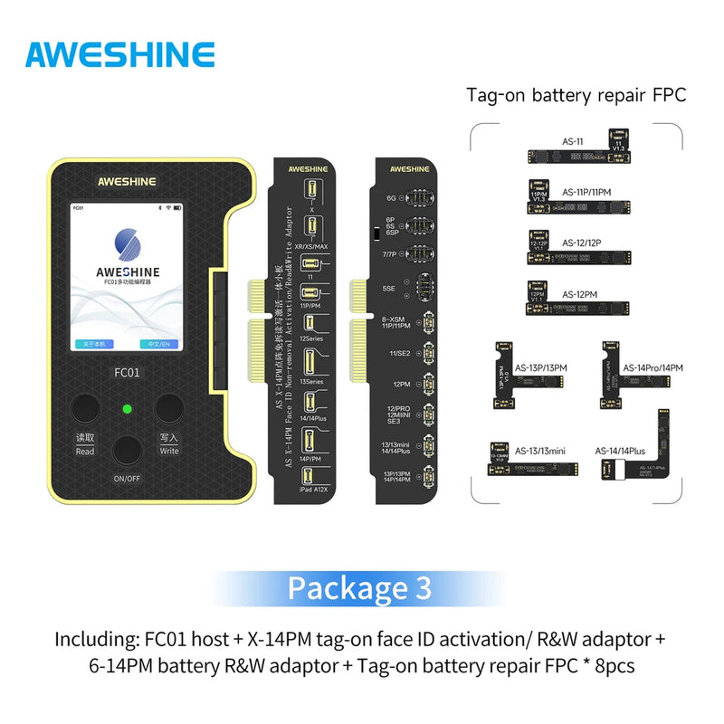 AWESHINE FC01 Mobile Phone Programmer For iphone battery