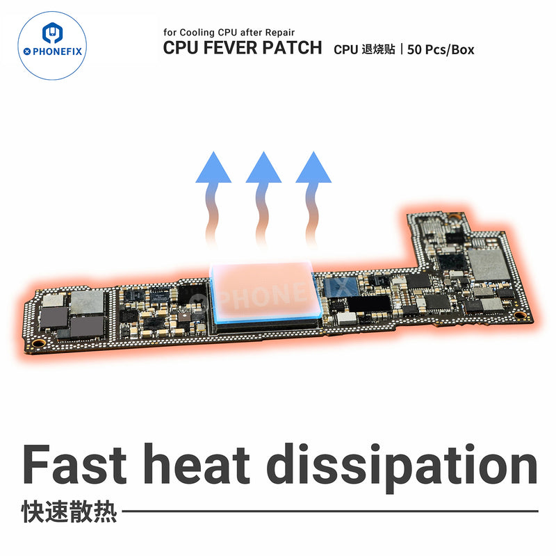 2UUL CPU Fever Patch Thermal Paste IC Cooling Copper Sheet