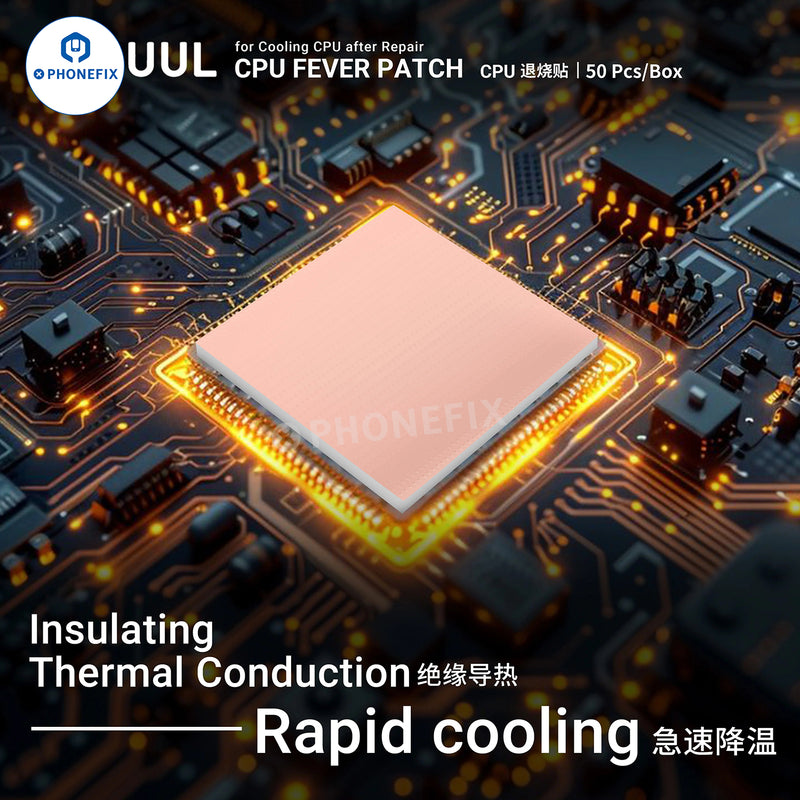 2UUL CPU Fever Patch Thermal Paste IC Cooling Copper Sheet