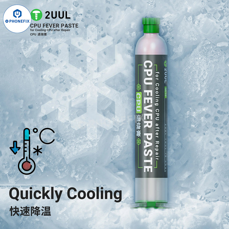 2UUL CPU Fever Patch Thermal Paste IC Cooling Copper Sheet