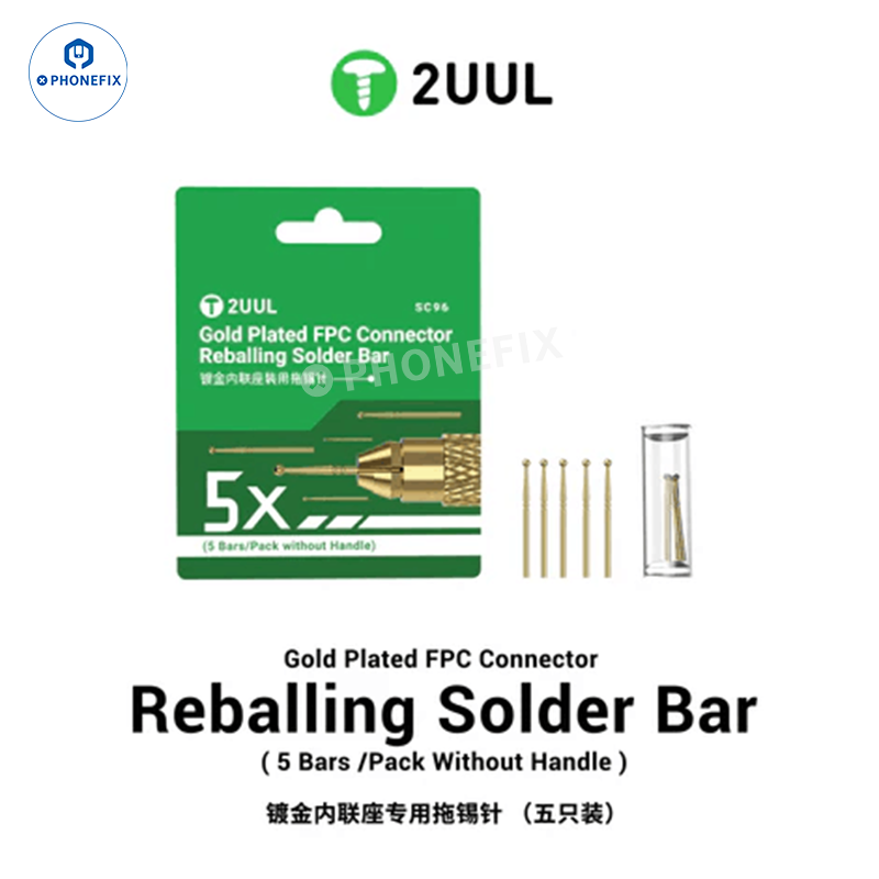 2UUL Tinning Needle Gold Plated FPC Connector Reballing Solder Bar