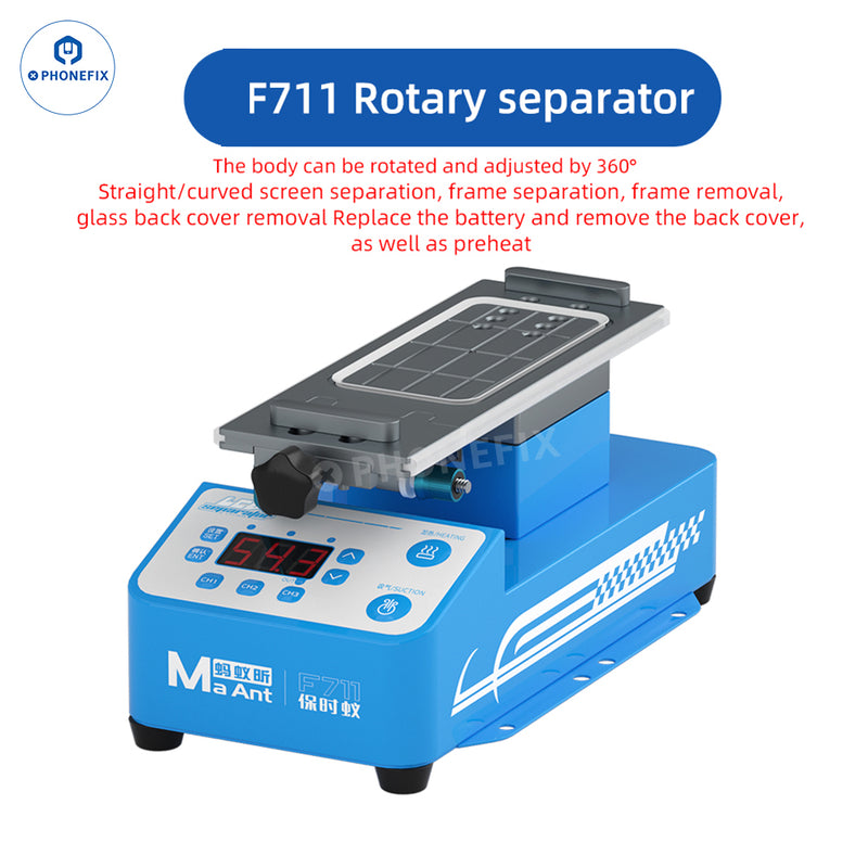 MaAnt F711 F712 Rotary Heating Separator Phone Screen Frame Remover