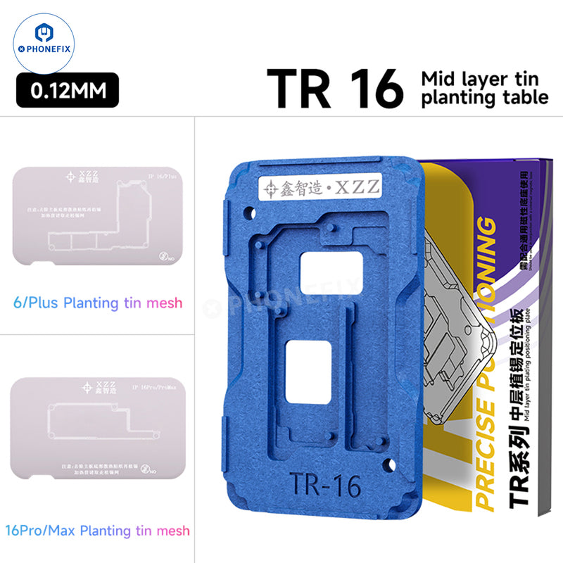 XZZ TR Middle Frame BGA Plant Tin Platform For iPhone X-16 Pro Max