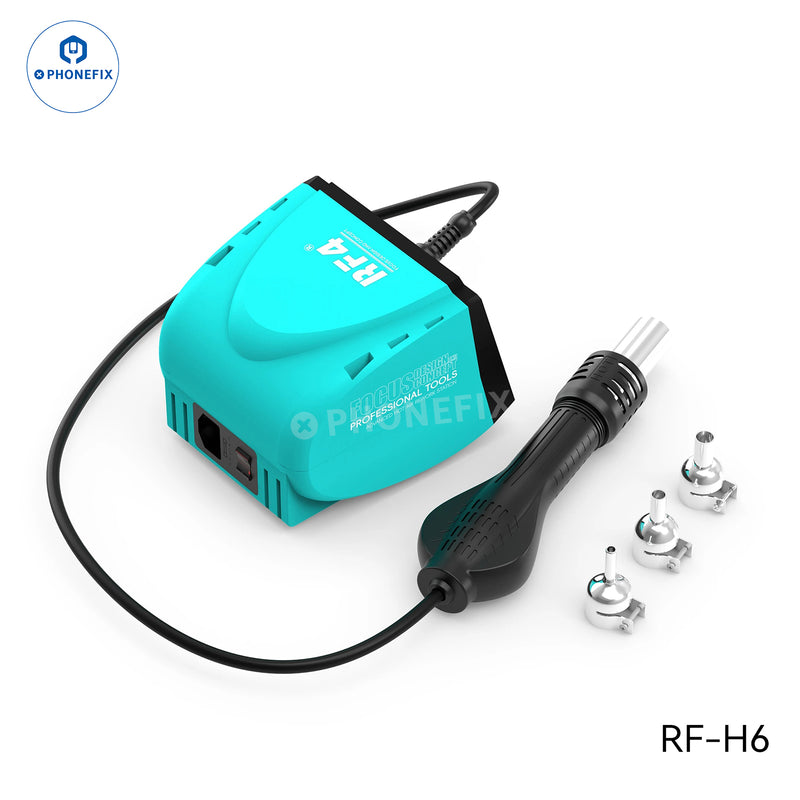 RF-H6 RF-H7 Hot Air Soldering Iron 2 in 1 Station Digital Touch Display