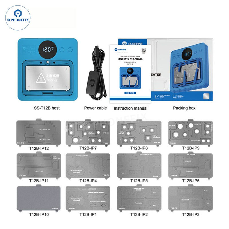 SS-T12B Motherboard Heater Platform For Android iPhone Repair