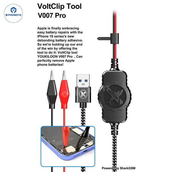 VoltClip Tool V007 Pro iPhone Battery Adhesive Debonding Remover Clip