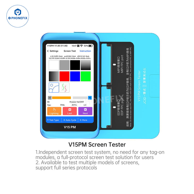 JCID V15 V15PM Screen Tester For iPhone Android Screens Testing