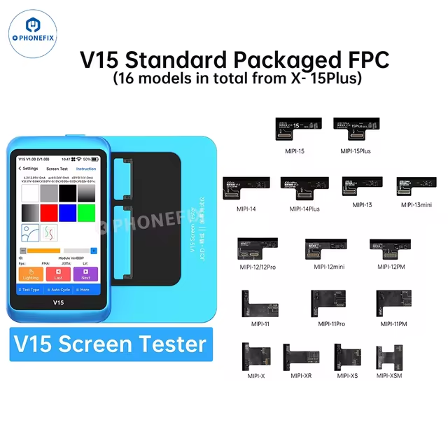 JCID V15 V15PM Screen Tester For iPhone Android Screens Testing