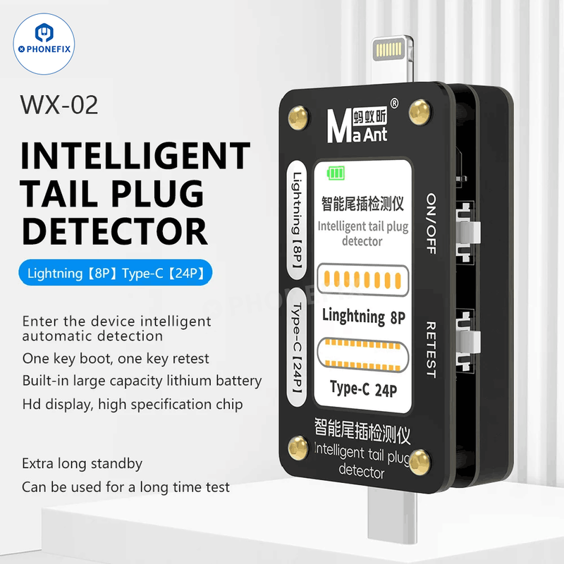 QianLi iBridge A3 V68 Tail Plug Analysis Tester with Lightning Type-C Port