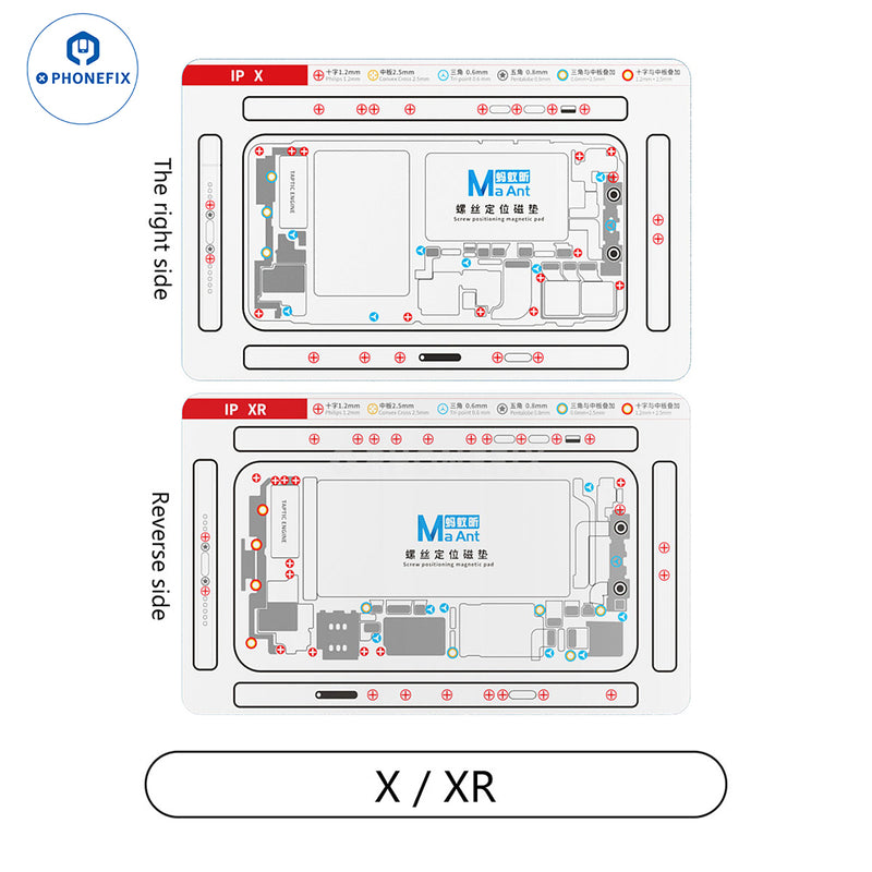 Double-sided Screw Positioning Magnetic Pad For iPhone X-15 Series