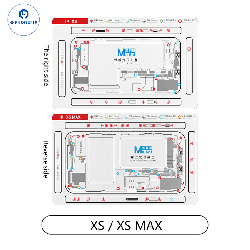 Double-sided Screw Positioning Magnetic Pad For iPhone X-15 Series