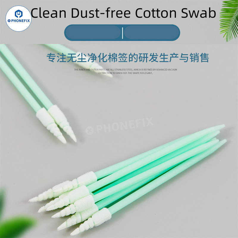 Phone Tail Plug Cleaning Stick Dust-Free Sponge Cotton Swab