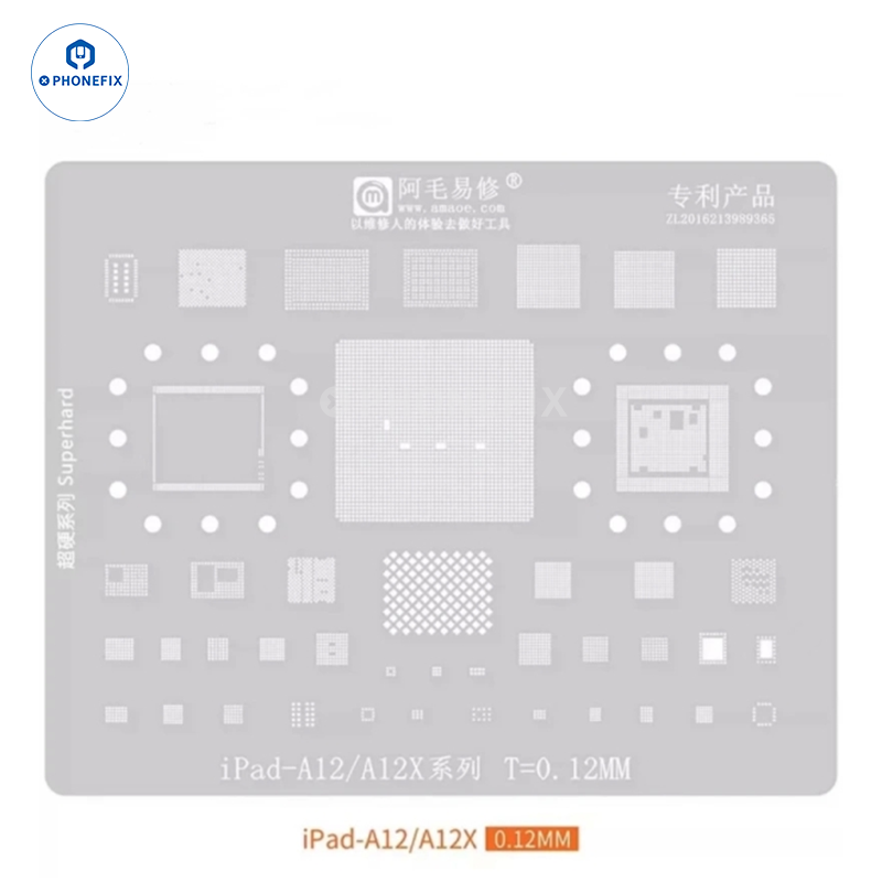 Amaoe Reballing Stencil For iPad Series CPU Nand Chips Soldering