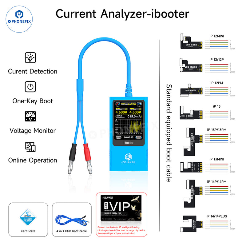 JCID iBooter Current Analyzer One-key Boot iPhone 7-16 Series