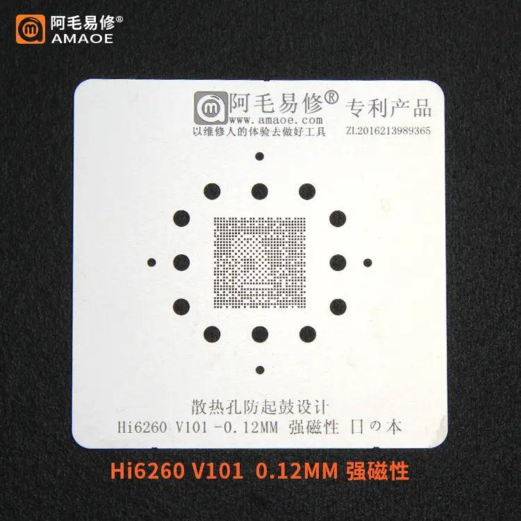 Amaoe BGA Reballing Stencil For HI6250 HI3690 CPU 5G -