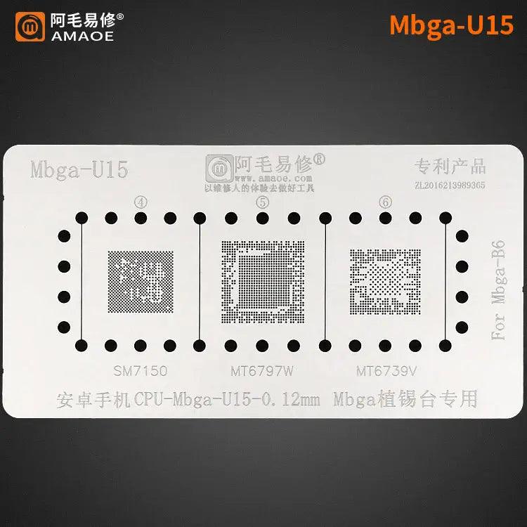 Amaoe BGA Reballing Stencil Template For CPU MBGA - Mbga-U15