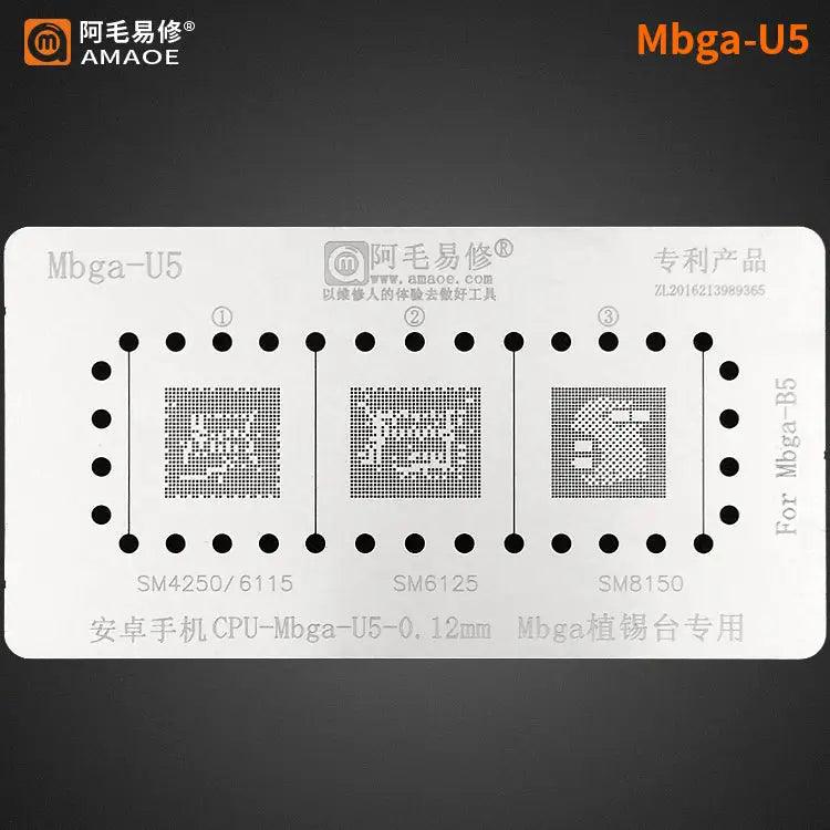 Amaoe BGA Reballing Stencil Template For CPU MBGA - Mbga-U5