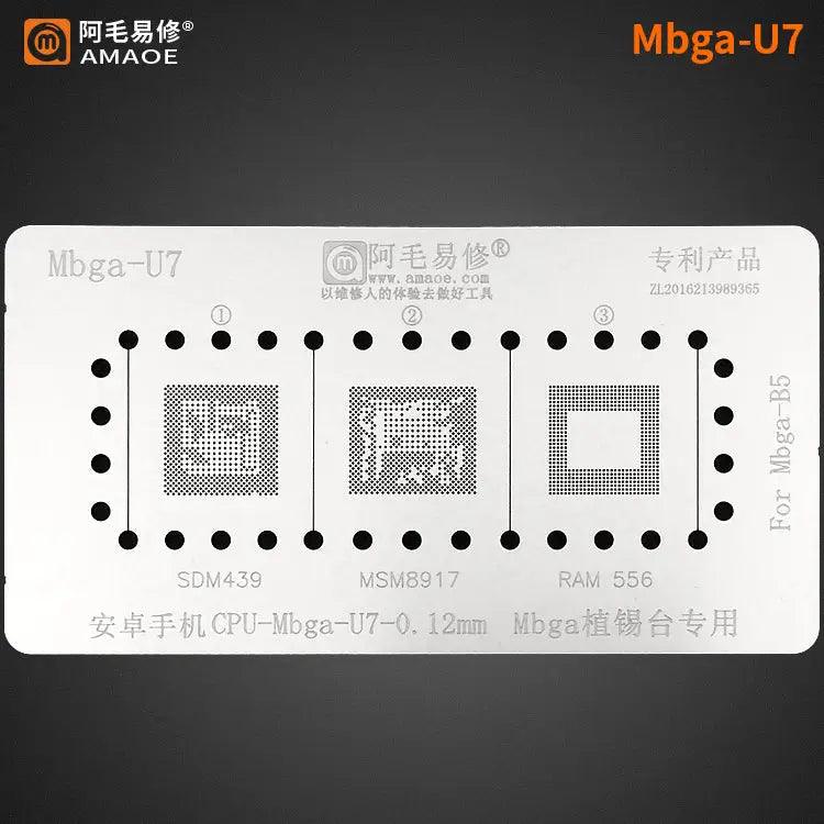 Amaoe BGA Reballing Stencil Template For CPU MBGA - Mbga-U7