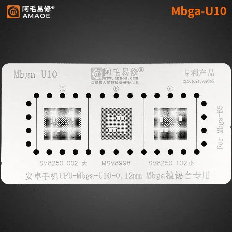 Amaoe BGA Reballing Stencil Template For CPU MBGA - Mbga-U10