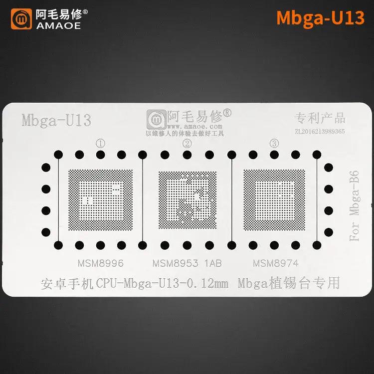 Amaoe BGA Reballing Stencil Template For CPU MBGA - Mbga-U13