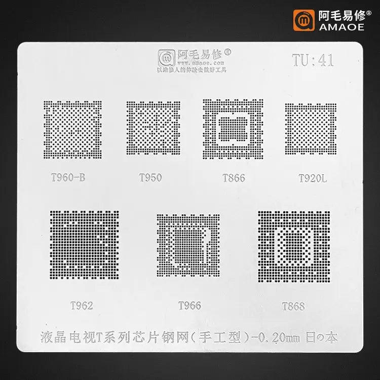 Amaoe Square Hole Solder Tin Plant Net For LCD TV CPU TU1-41