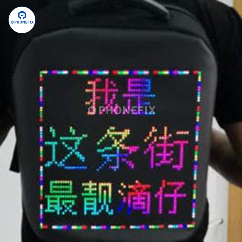 LED Backpack DIY Advertising Business Phone Laptop Repair Bag