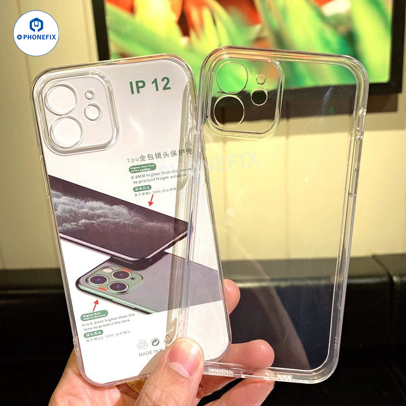 For iPhone Magnetic Frosted Phone Case With Camera Lens Film