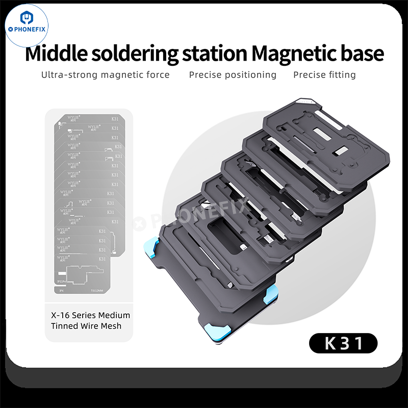 WYLIE K31 iPhone X-16 Pro Max Middle Layer Magnetic Reballing Platform