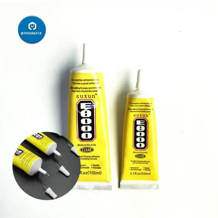 CEYLON E8000 Glue Transparent adhesive glue Adhesive (50 ml), Pack of 1.