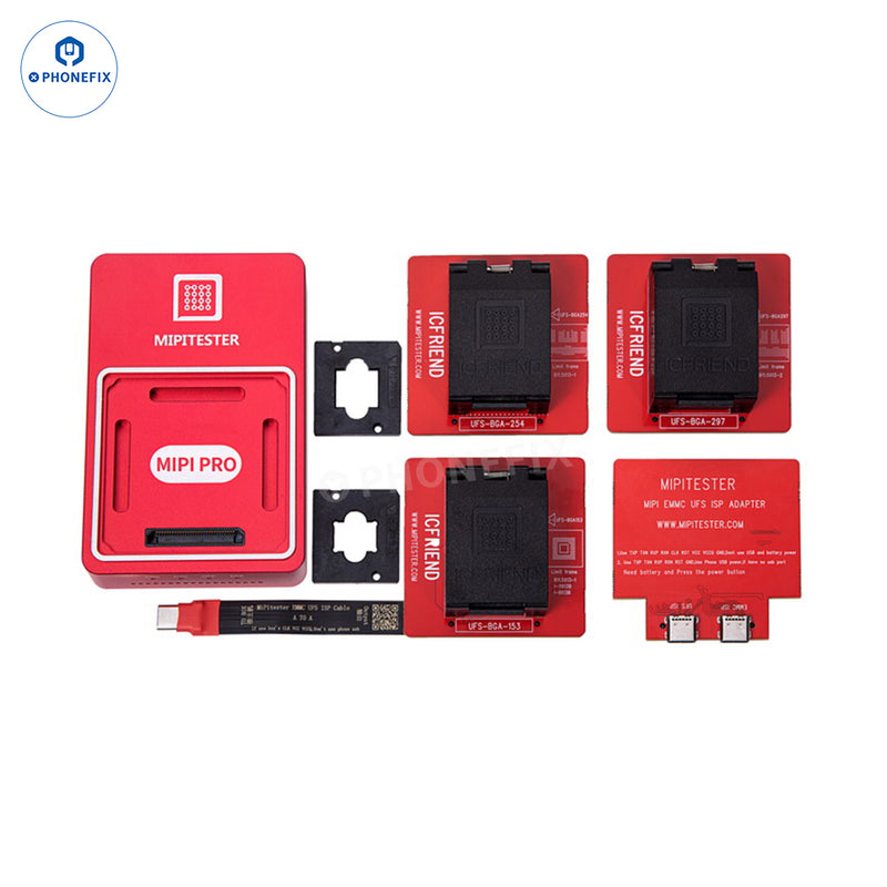 MIPI PRO Tester with UFS EMMC ISP Cable/Adapter BGA153/254/297