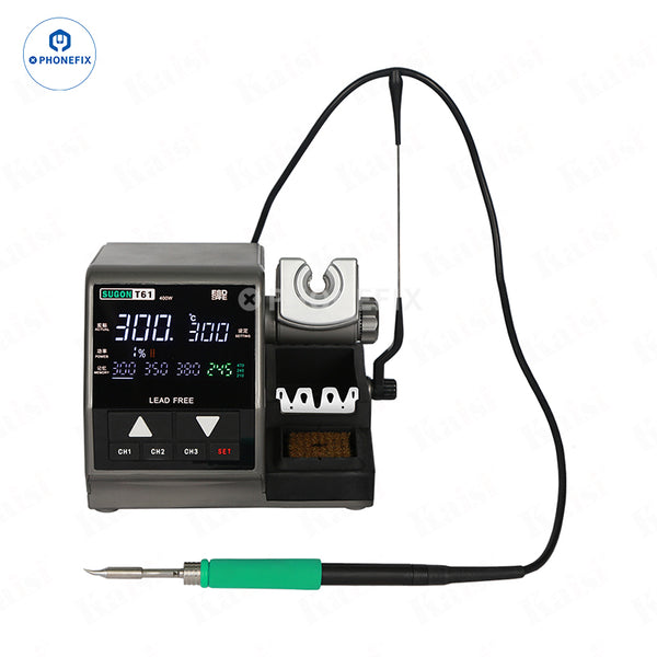 Sugon T61 400W Soldering Station With T210 T470 Handle C470 Tips