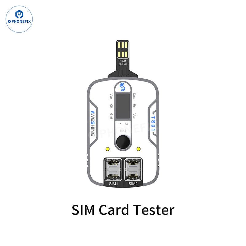 Aweshine TS-01 SIM Card Tester for iPhone iPad Android All Electronics