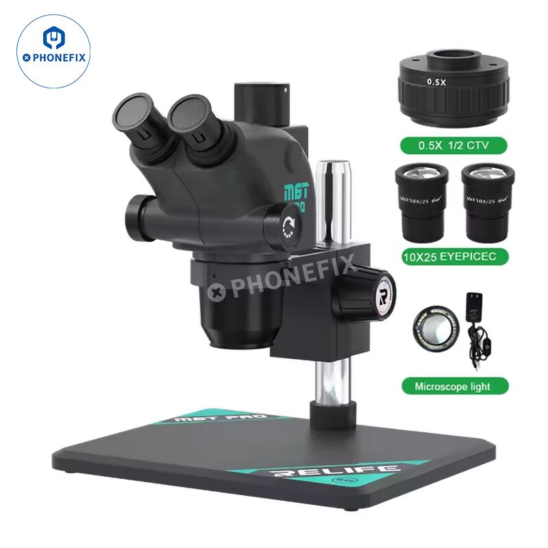 RELIFE RL-M6T Pro B11 6.5X-65X Trinocular Stereo Microscope