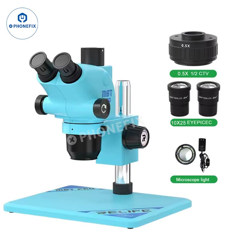 RELIFE RL-M6T Pro B11 6.5X-65X Trinocular Stereo Microscope