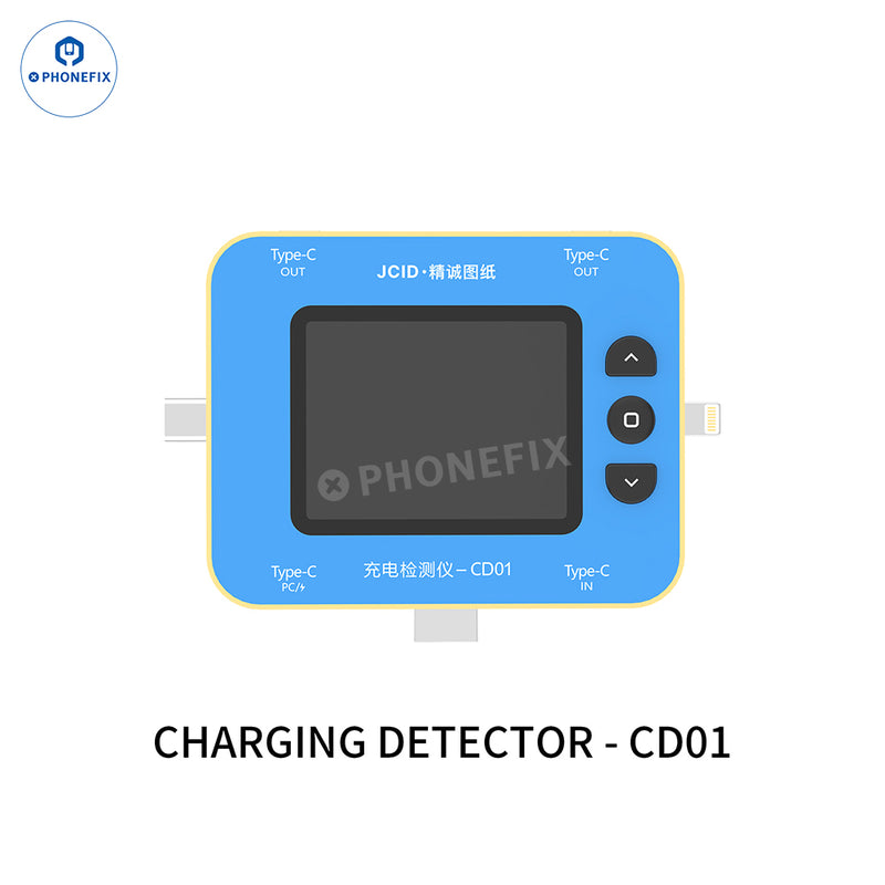 JCID CD01 Charging Detector With JC Drawing Type-C Lightning Port