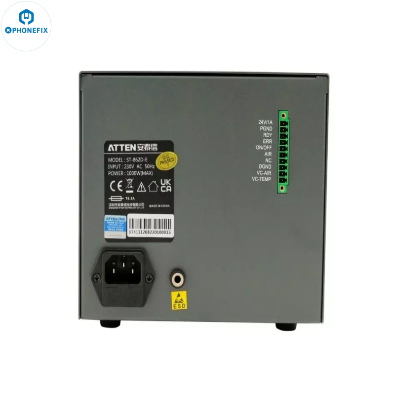 ATTEN ST-862D-E 1000W Hot Air BGA Rework Station With Fault Alarm