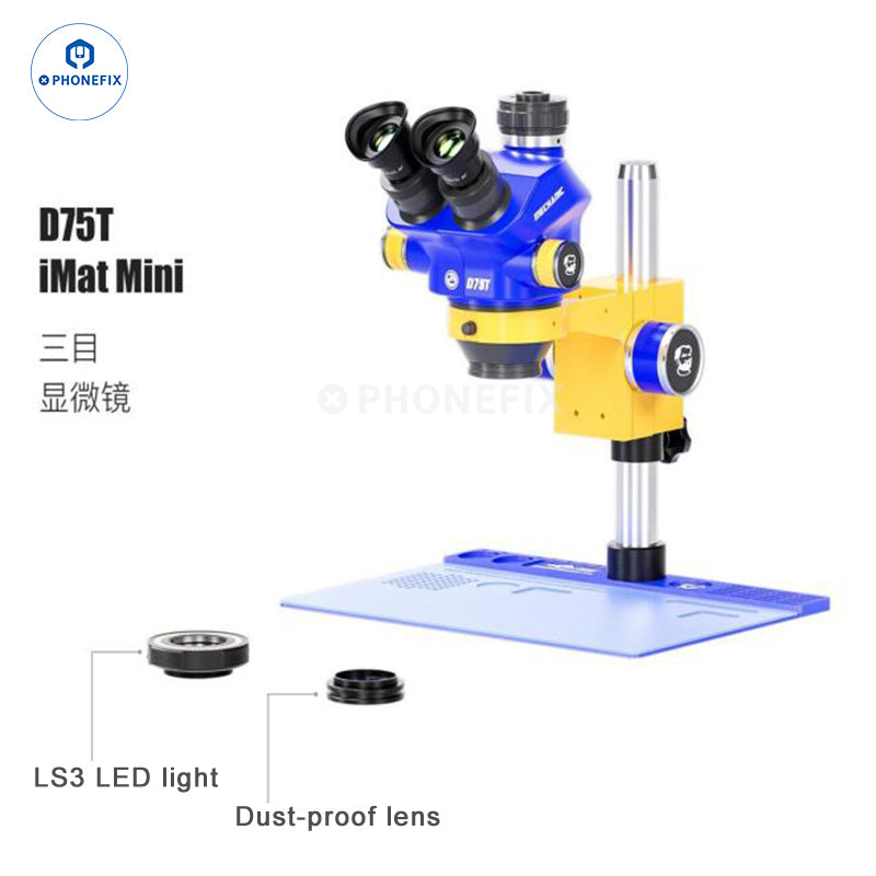 Mechanic D75S D75T 7X-50X Industrial Trinocular Stereo Microscope
